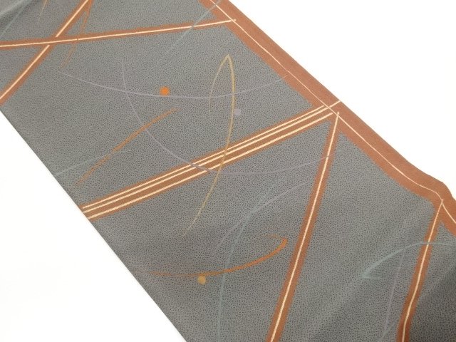 JAPANESE KIMONO / FUKURO OBI / WOVEN ABSTRACT PATTERN 